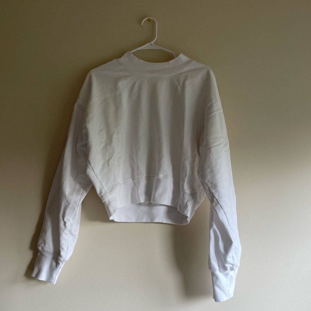 Talentless Women’s Mock Crewneck White